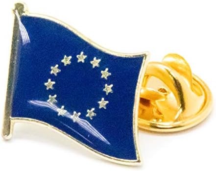 A-one תלת מימד טקטי טקטי לוגו של איחוד האירופי+דגל קאנטרי דגל חום אטום תיקון גיבוי+איחוד האירופה אירופה סיכת דש,