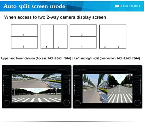 מצלמת חניה לרכב מפצל וידאו 4 ערוץ גיבוי רכב מצלמת מסך וידאו מתג מפצל מפצל לקרוואן אוטובוס משאית RV 1080p DC12V 24V