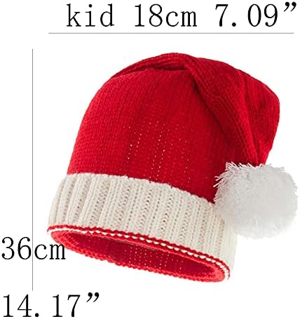 בנות תינוקות בנים כובע חג המולד פעוט תינוק הורה-ילד סנטה כובעים