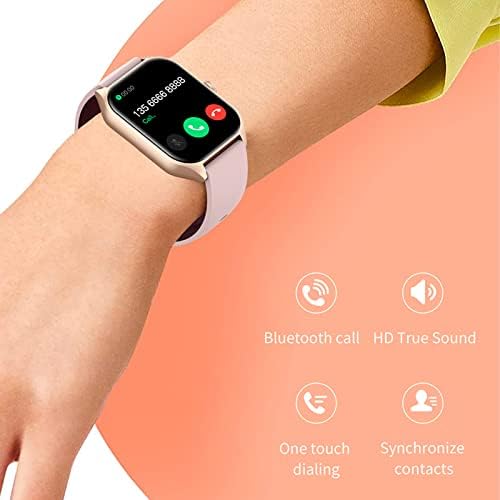 שעונים חכמים של Byikun עבור נשים, מסך 1.85 אינץ 'בריאות חכמה עם צג לחץ דם שינה, מעקב אחר פעילות ושעונים חכמים לאייפון אנדרואיד,