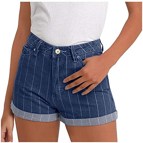 נשים קיץ מזדמן ג'ינס קצרים במצוקה קצרה רוכסן מותניים גבוהים רוכסן חם רטרו רטרו ישר ג'ין ישר
