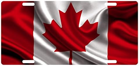 עיצובים של שירות מהיר קנדה דגל לוחית רישוי מותאמת אישית סמל קנדי ​​גרסה מס '1