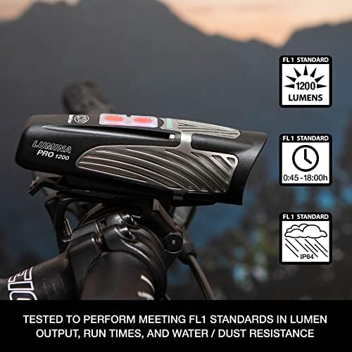 Niterider Lumina Pro 1200 אור אופניים קדמי נטען נטען MTB דרך אופניים אור אופניים עמיד מים עמידים בפני אופניים פנס LED קדמי קל