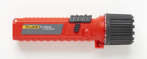 Fluke FL-150 Ex פנס בטוח מהותי, 150 תפוקת אור, מעלות_פרנהייט, לוולט, מגברים, אדום