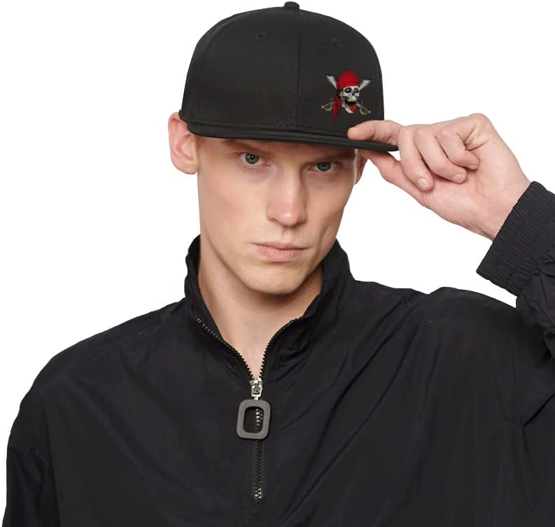 שחור כובעי סנאפבק לגברים & נשים שטוח ביל ברים מתכוונן גודל בייסבול כובע מגניב שחור כובעי חיצוני נהג משאית כובע