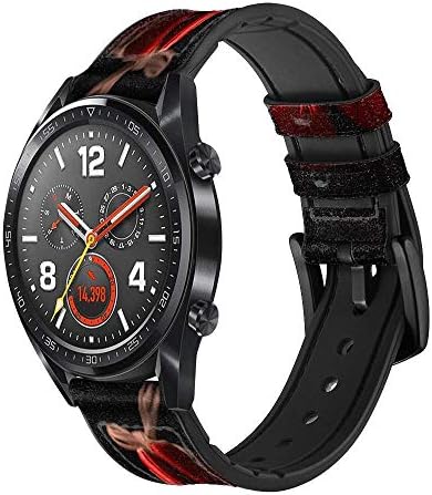 CA0159 כפפת אגרוף עור שעון חכם רצועת רצועת שעון WRISTWatch Smartwatch גודל שעון חכם