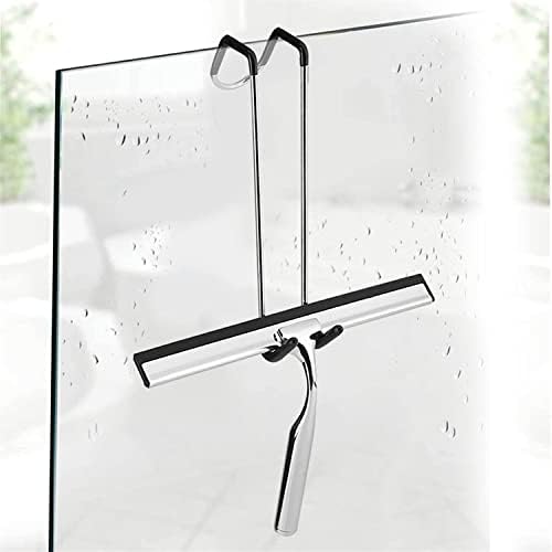 KOAIUS מקלחת דלת מקלחת מנקה זכוכית חלון מגנטית מנקה לניקוי כלי ניקוי מטבח מראה אמבטיה מגב מגב מגב מתלה וו עם קולב קיר קולגיי