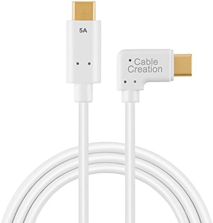 CableCriation USB C ל- USB C כבל 100W, 6ft USB C ל- C כבל 5A טעינה מהירה, תואם למקבוק חדש, Pixel Chromebook,