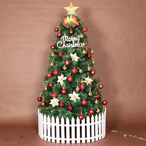 עץ חג מולד מואר 7.8ft, 800 טיפים לסניפים, מחטי PVC פרימיום, עץ חג המולד מלאכותי עם נוריות LED וגוזרי חג, קל-ירוק-ירוק