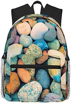 אבנים צבעוניות של מוליה מדפיסות שקיות בתי ספר תיכוניות של מכללות אטומות למים לבנות בנות, תרמיל נסיעות תרמיל דירון מזדמן