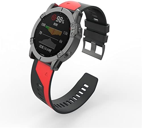 Outvi 22 26 ממ צבעי שעון מהיר צבעוני עבור Garmin fenix 7 7x 6x 5x 5 5 Plus 3 3HR 935 945 S60 Silicone Easyfit Watch