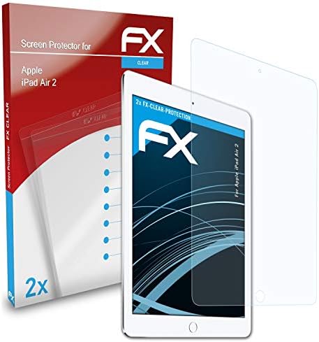 2 x אטפוליקס אפל iPad Air 2 סרט הגנה על הגנה על מסך - Crystal FX ברור