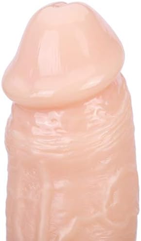 יופי מולי מעולה 8 אינץ 'צבע בשר דילדו ריאליסטי עם כוס יניקה צעצועי מין למבוגרים אנאלי, 11.8 גרם