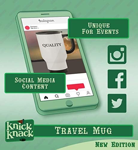 מתנות Knick Knack Lice - 14oz Hashtag hashtag נסיעות ספל קפה, כסף