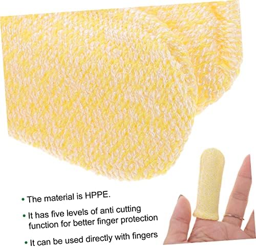 50 יחידות אנטי-לחתוך מיטת אצבע אגודל מגן כותנה אצבע שרוולים אצבע מכסה אצבע מגן אצבע משמרות לחתוך עמיד אצבע מגיני אצבע