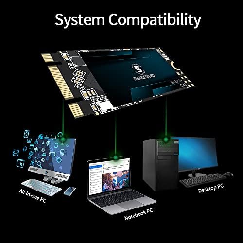 SSD 64GB M.2 2242 NGFF Sharkspeed SATA 3 42 ממ 6GB/S 3D NAND כונן מצב מוצק פנימי למחשב נייד שולחני