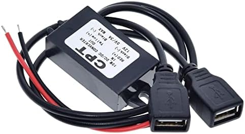 מיקרו USB 12V עד 5V 3A 15W DC-DC CAR CONTER CONLECT מודול שלב למטה מתאם תפוקת חשמל מתאם חום נמוך הגנה אוטומטית 1PCS