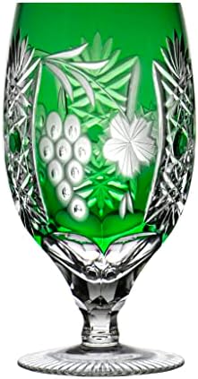 אג ' קה מרסלה אמרלד ירוק עופרת קריסטל אייס גביע משקאות 15.2 עוז-יחידה אחת