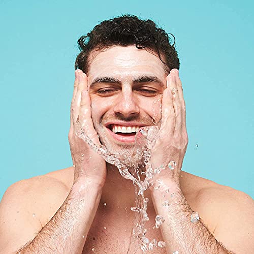שטיפת פנים לגברים, פילינג קל עם פחם פעיל, חימר קאולין ותמציות צמחים להרגעת עור 6 פל אונקיה