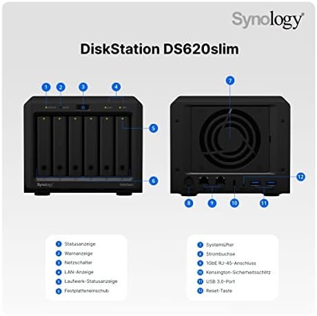 מערכת אחסון Synology Diskstation DS620SLIM SAN/NAS