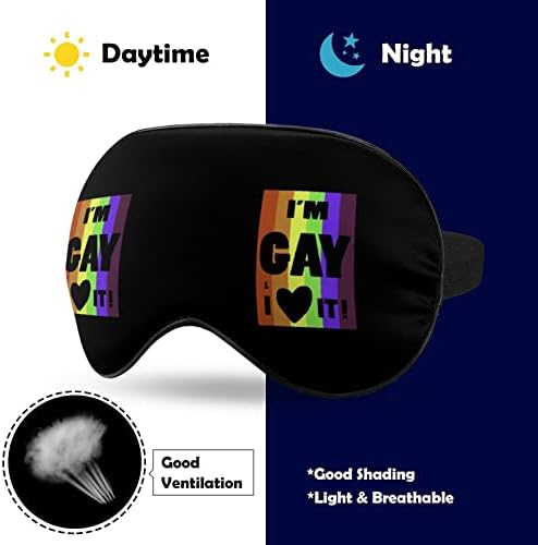 גאווה הומוסקסואלית אוהבת אותה מסכת עיניים רכה מכסה הצללה אפקטיבית מסכת שינה נוחות עם כיסוי עיניים עם רצועה מתכווננת