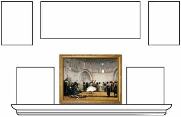 הדרווישים המסתחררים, 1899. רפרודוקציה של ציור מזרחי מאת ז 'אן לאון ג' רום. מסגרת בד מזויפת