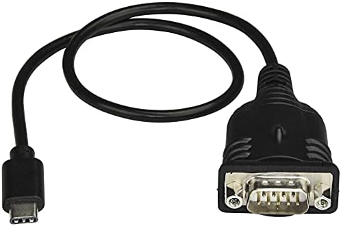 Startech.com USB C לכבל מתאם סדרתי 16 - סוג USB מסוג C עד RS232 כבל ממיר - כבל סידורי USB -C עבור PLCs,