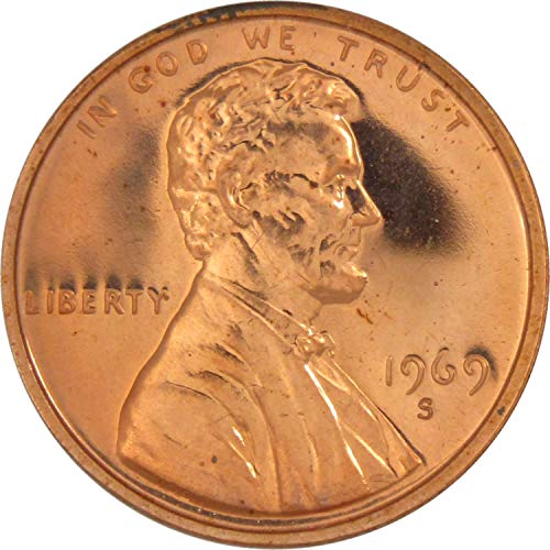 1969 S Lincoln Memorial Cent Choice Proot Perny 1c Coin Collectable