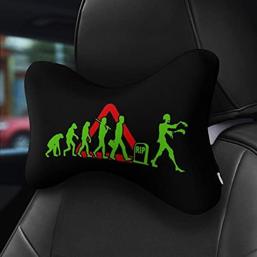 כרית צוואר רכב זומבי מצחיק כרית לנהיגה סט של 2 מושבים אוטומטית כרית כרית ראש מנוחה תמיכה באביזרי פנים