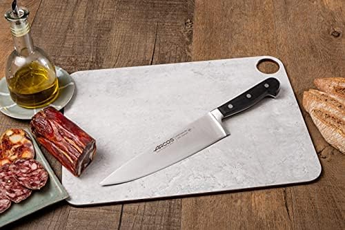 סכין שף ארקוס 8 אינץ 'נירוסטה. סכין בישול רב תכליתית מקצועית לחתוך וניקוי ירקות. ידית פולי -אוקסימתילן ארגונומית