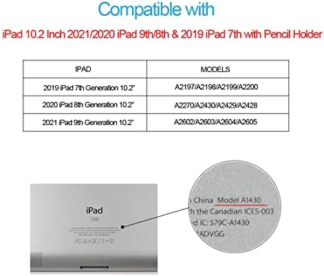 מארז Bling תואם ל- iPad Air 10.9 אינץ 'דור 5 2022/iPad Air דור רביעי 2020 עם מקרה מגן על מחזיק עיפרון עם כיסוי שינה
