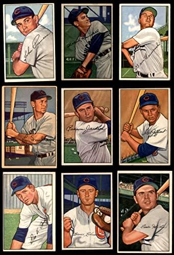 1952 Bowman Chicago Cubs ליד צוות Set Chicago Cubs Ex Cubs
