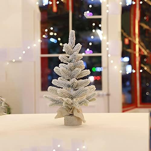עץ חג המולד של שולחן העבודה של אינדיאה חג המולד, עץ חג המולד של שלג נוהר של שלג, משמש לקישוט בית חג המולד וקישוטי חג המולד