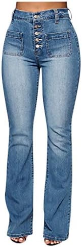 מכנסי אמצע מכנסיים ג'ינס מתלקח מתלקות ג'ינס אורך ג'ינס נשים ג'ינס רוכסן פלוס מכנסי ג'ינס בגודל נשים ג'ינס דקיקות