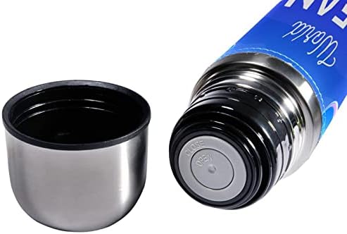 SDFSDFSD 17 גרם ואקום מבודד נירוסטה בקבוק מים ספורט ספורט קפה ספל ספל מעביר עור אמיתי עטוף BPA בחינם, אלמוגים