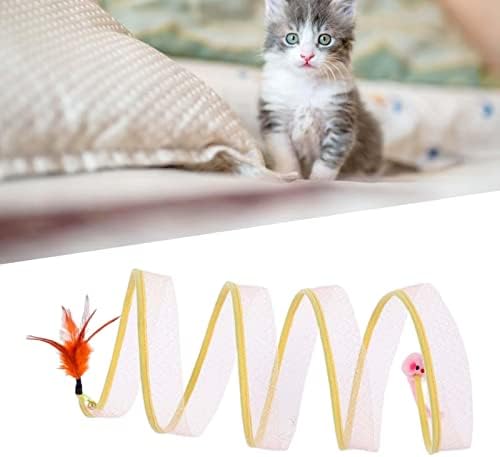 חתול מנהרת צינור לחיות מחמד מתקפל צעצוע קטן חיות משחק אוהל עבור גור מקורה אביזרים לחיות מחמד, עכבר ישר