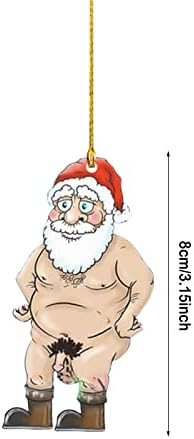 קישוט פעמון של סנטה התחת 2022 קישוט לחג המולד מצחיק קישוטים למרפסת חג המולד זר חיצוני