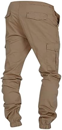 מכנסי מטען ג'ורסה לגברים מכנסי עבודה צבא צבאיים מכנסיים חיצוניים מכנסי לחימה טקטיים מכנסי טיולים דקים עם כיסים
