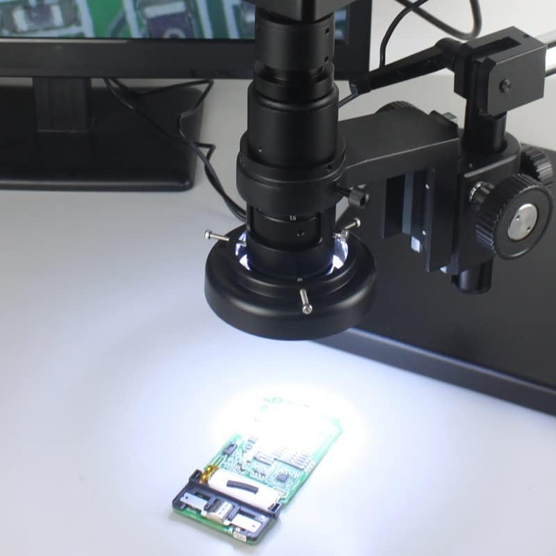 ערכת אביזרי מיקרוסקופ למבוגרים מיקרוסקופ טבעת אור מתכווננת 56 LED LED 144 מנורת תאורה מרופדת לתעשייה וידאו וידאו סטריאו