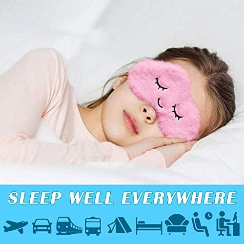 מסיכת שינה לילדים עם אור חסימה 3 מחשבים - כיסוי עיניים ומסכת שינה נסיעות, כיסוי עיניים לילדים, בנות, בנים