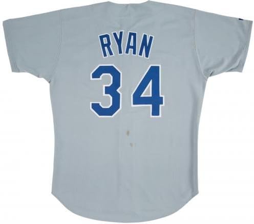 1992 Nolan Ryan חתום משחק שהונפק על גופיית טקסס ריינג'רס עם PSA DNA COA - חתימה על גופיות MLB