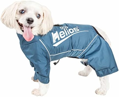 כלב Helios ® 'הוריקנין' אטום למים ומעיל כלב גוף מלא רפלקטיבי - ז'קט חיות מחמד כולל שמירת חום וטכנולוגיית BlackShark