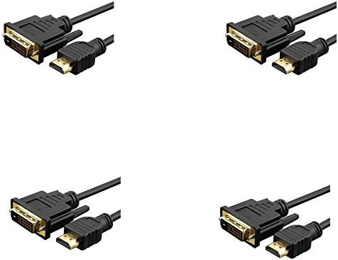 4 חבילות HDMI זכר לזכר DVI, CL2 מדורג 15 רגל, CNE489426