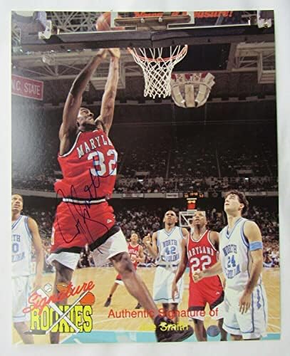 ג'ו סמית 'חתם על חתימות אוטומטיות 1995 טירונות חתימה 8x10 כרטיס כדורסל w/c - תמונות NBA עם חתימה