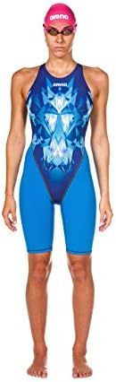 Arena Powerskin St 2.0 לנשים מירוץ גב פתוח בגד ים בגוף מלא רגל קצרה חליפה טכנולוגית אתלטית אחת, מידות 22-34
