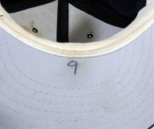 1991-93 יוסטון אסטרוס סקוט סרוויס 9 משחק נעשה שימוש ב- Navy Hat 7.25 DP22687 - משחק כובעי MLB