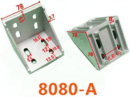 DEPILA 8080 פרופיל אלומיניום סטנדרטי אירופאי קוד סוגר 90 מעלות קוד פינת 8080 סוג חתיכה פינתית זווית ימנית חומרת חתיכת