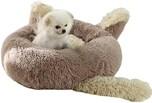 שרדס סופר רך מיטה מחמד מלונה כלב כלב עגול חתול חורף ספה שינה חמה