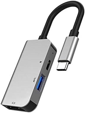 JRDHGRK USB סוג C 3.1 ל- HDMI תואם USB 3.0 רכזת עגינה 3 ב 1 USB C מתאם 4K VIDEO CHAREM CONSTRESS