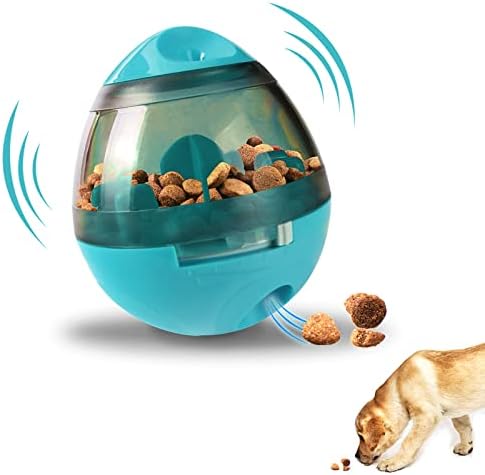 Jzxoiva כלב פינוק כדור, כלב מתכוונן טיפול בכדור כלבים המפזר צעצועים לכלבים, כדור מזון אינטראקטיבי כדור לכלבים, כדור מזין איטי
